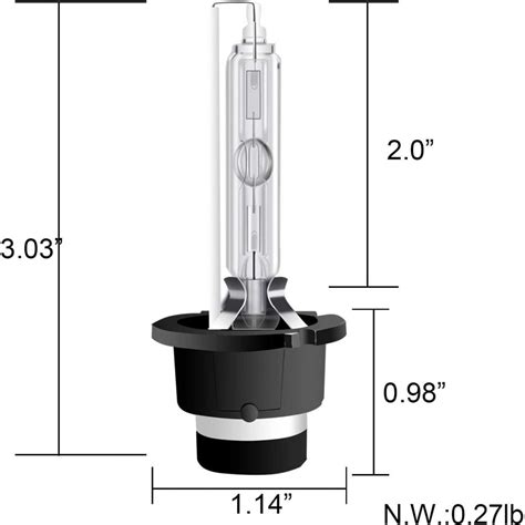 Ampoule xénon D2S D2R 6000K 35W P32d 2 Lampe de voiture xénon