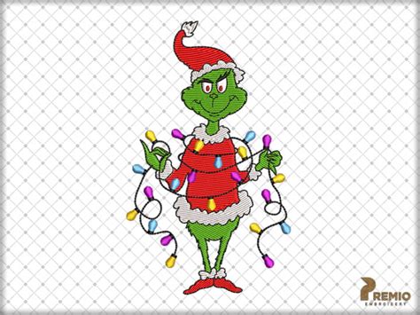 Grinch Online Embroidery Design Premio Embroidery