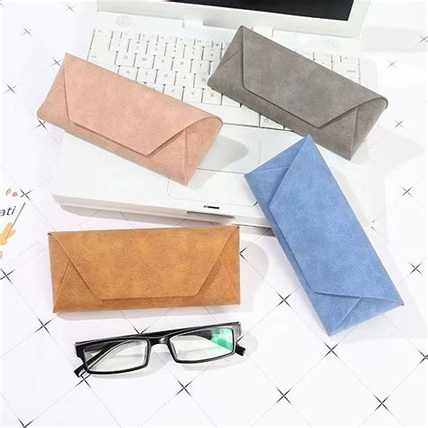 Luxury Custom Logo Leather Case Eyeglass Case Sunglasses Packaging Customize Reading Glasses Box