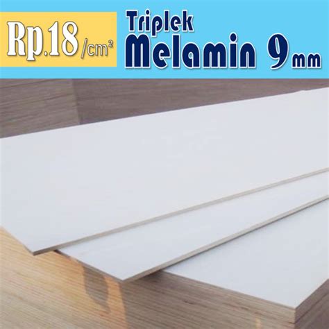 Jual Triplek Melamin Mm Custom Grade A Triplek Putih Doff Mm Harga