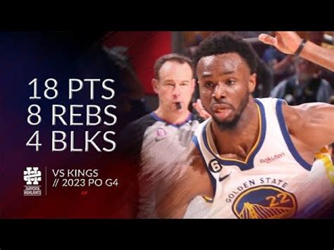 Andrew Wiggins Pts Rebs Blks Vs Kings Po G Youtube