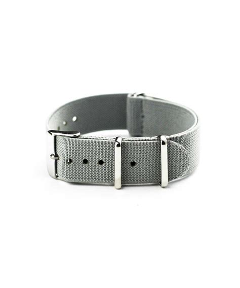 Fog Nato Strap Textile Nato Strap In Light Gray Vild Hamburg