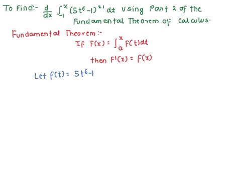 SOLVED Using Calculate 8 Part 2 Ol The Fundamental Derivative Theorem