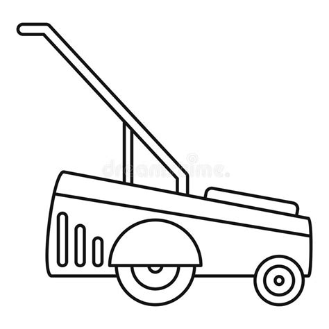 Tractor Grass Cutter Icon Flat Style Stock Vector Illustration Of Rotating Cultivate 143067867