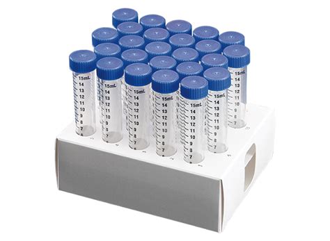 15 ML Centrifuge Tubes Conical Racked Sterile SSI Bio