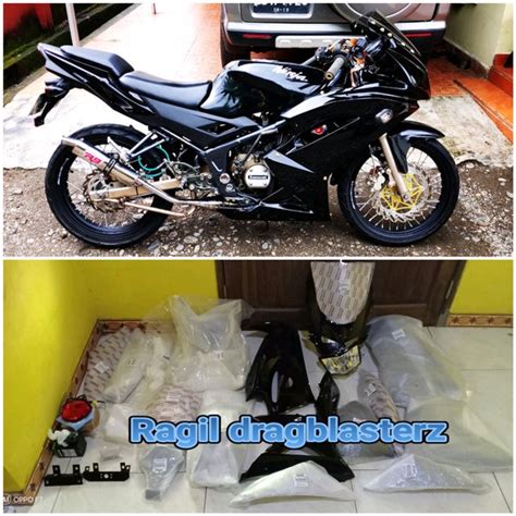 Jual Upgrade Fairing New Ninja Rr Fullset Depan Belakang Hitam Polos