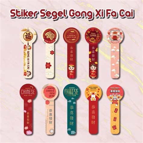 Jual Stiker Segel Toples Chinese New Year Gong Xi Fa Cai Imlek