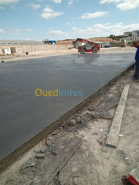 Dallage industriel Béton lissé et Époxy résine Alger Baraki Ouedkniss