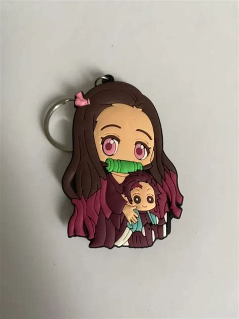 Demon Slayer Kimetsu No Yaiba Nezuko Kamado Tanjiro Pvc Keyring