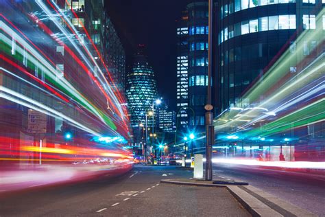 Long Exposure Light Trails Photography City Street