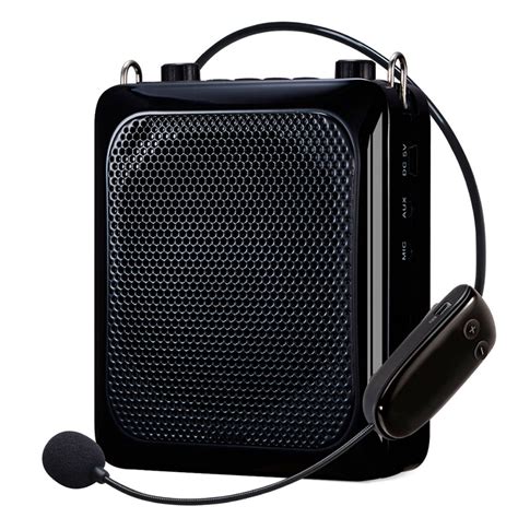 Мощный поясной мегафон с беспроводным микрофоном UHF GID-28 45 Watt ⋆ ...