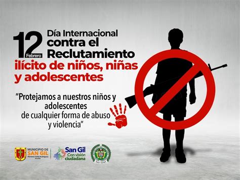 Día Internacional En Contra Del Reclutamiento Ilícito De Niños Niñas Jóvenes Y Adolescentes