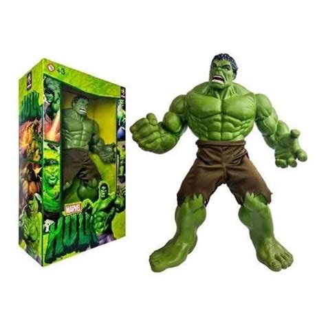 Boneco Incrível Hulk Avengers Vingadores Articulado Gigante 55cm 457