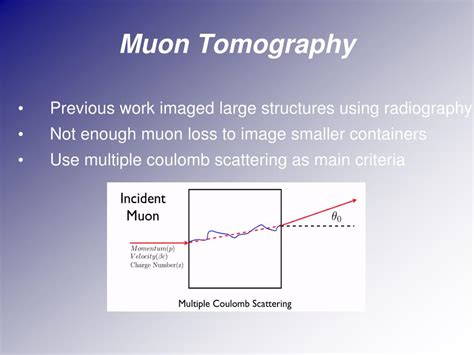 PPT - Muon Tomography Algorithms for Nuclear Threat Detection PowerPoint Presentation - ID:753906