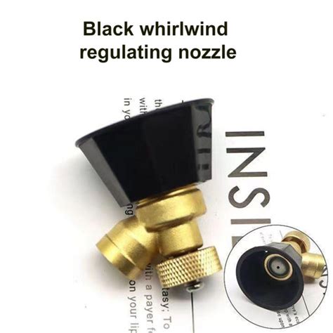 Adjustable Sprinkler Head Alloy Black Cyclone Nozzle Agricultural