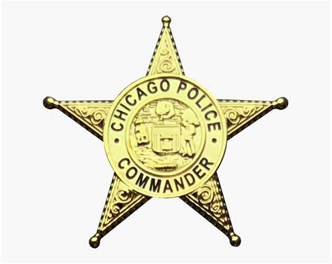 Chicago Police Commander Badge, HD Png Download - kindpng