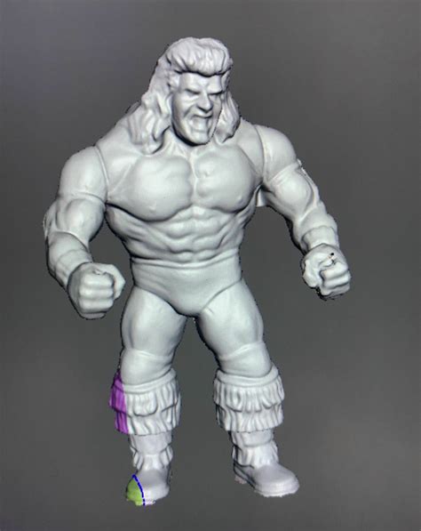 Stl File Wwf Ultimate Warrior Purple Trunks Series Hasbro Vintage