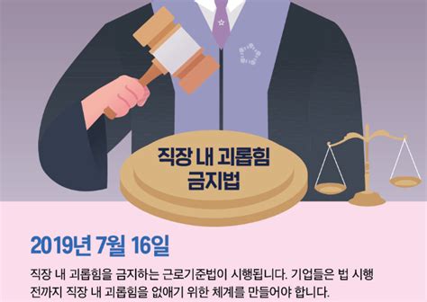 개정 근로기준법 안내직장 내 괴롭힘 금지법 사한국디지털광고협회