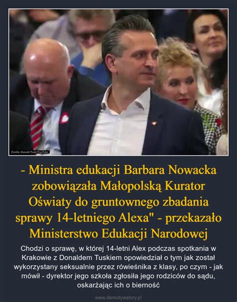 Ministra edukacji Barbara Nowacka zobowiązała Małopolską Kurator