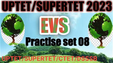 UPTET SUPERTET 2023 EVS FOR UPTET EVS Practice Set 08 YouTube