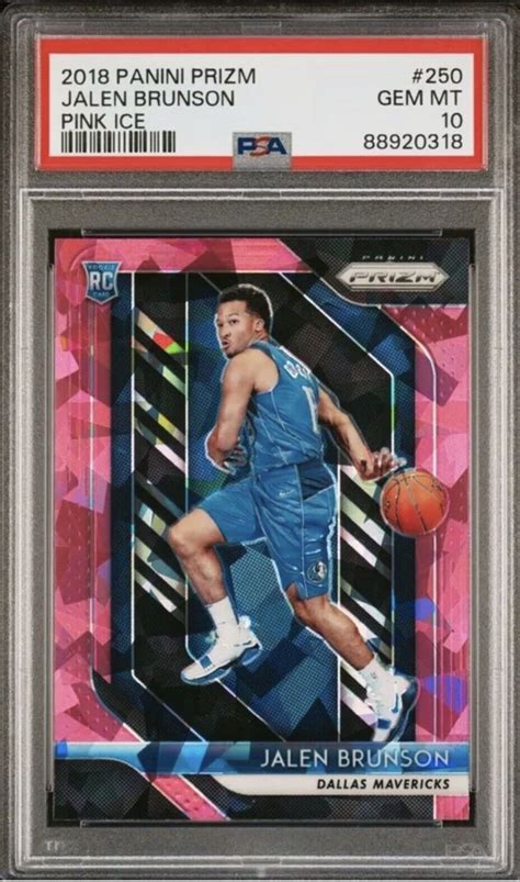 Jalen Brunson 2018 Prizm 250 Pink Ice Price Guide Sports Card Investor