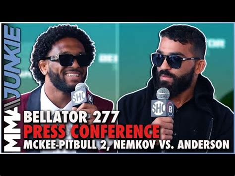 A J McKee Patricio Pitbull Reheat Rivalry At Bellator 277 Press