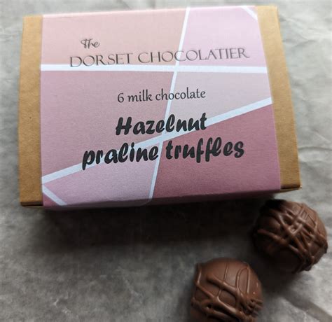 Rich hazelnut praline milk chocolate truffles – 6 – The Dorset Chocolatier