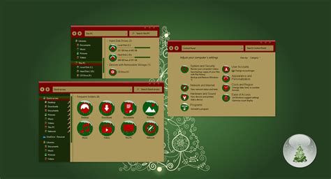 Christmas Circle Icons Theme for Windows 10 - SkinPack