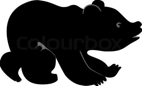 Bear Cub Silhouette at GetDrawings | Free download