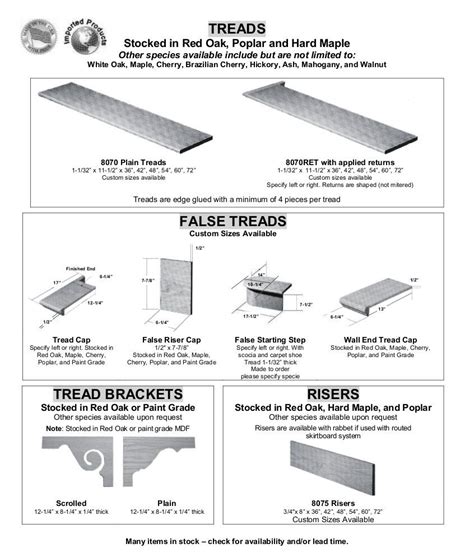 Treads / Risers / Tread Brackets | Builders Stair Supply Inc