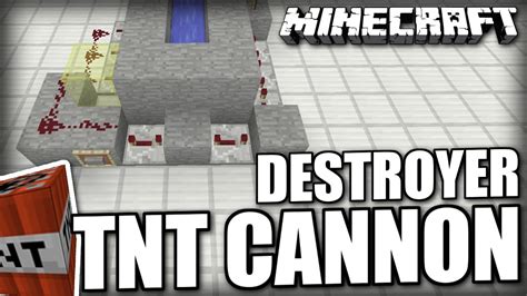 Minecraft Bedrock Tnt Cannon 💣 Destroyer 💥 Tutorial Ps4 Mcpe