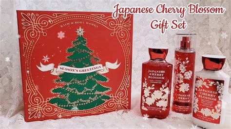 Japanese Cherry Blossom Holiday Gift Set Bath Body Works Unboxing