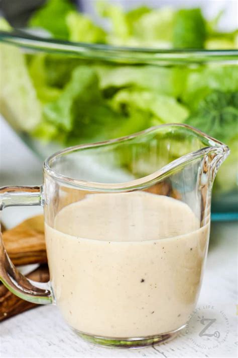 Vinaigrette Caesar Salad Dressing Recipe In Just 5 Min Our Zesty Life