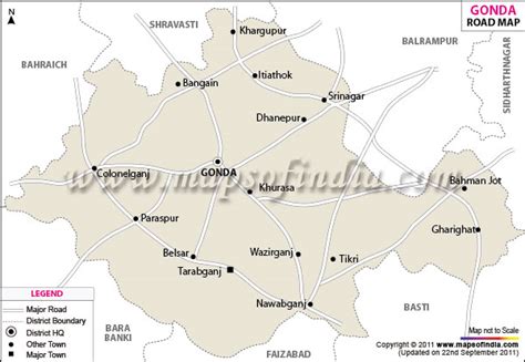 Gorakhpur Road Map