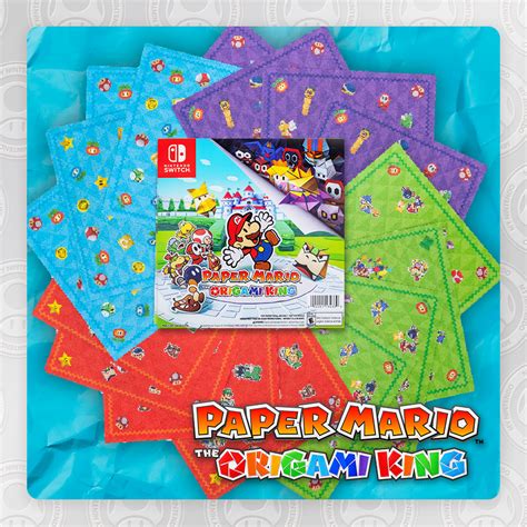 Paper Mario: The Origami King Origami Set - The Gaming Shelf