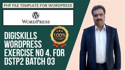 DigiSkills Wordpress DSTP2 0 WPS101 Batch 03 Exercise No 4 Digiskills