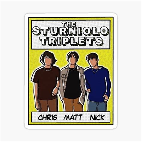 Sturniolo Triplets The Sturniolo Triplets Sticker For Sale By