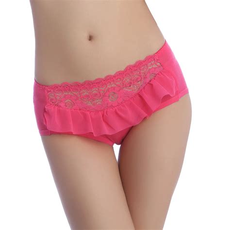 Lace Cutout Modal Low Waist Briefs Panty Bacteriostatic Antibiotic