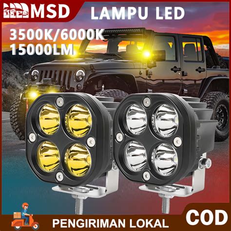 Lampu Sorot Tembak LED Bar CWL CREE 4 Titik Mata 40 Watt 6000K Motor