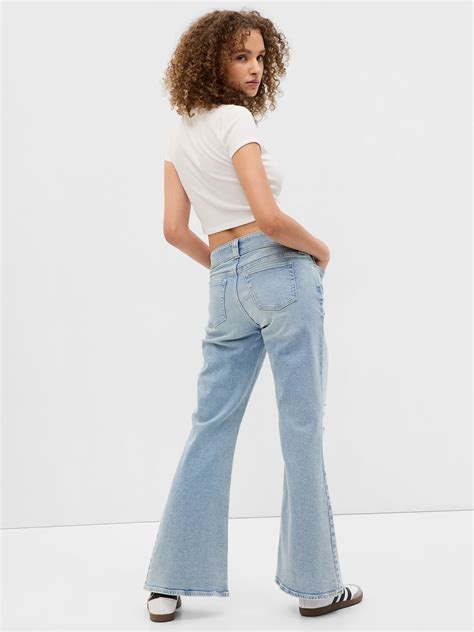 Project Gap Low Rise Y K Flare Jeans With Washwell Gap