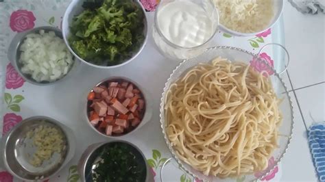 Macarrão Ao Molho Branco Cremoso Com Brocolis E Queijo Youtube