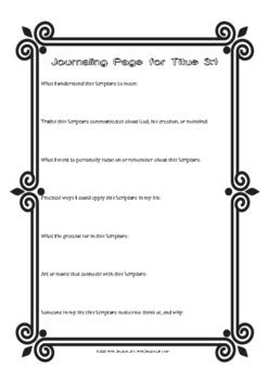 Titus 3 1 2 Coloring And Journal Pages By Annie Lima TPT