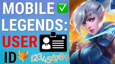 How To Find Mobile Legends Account Id Youtube