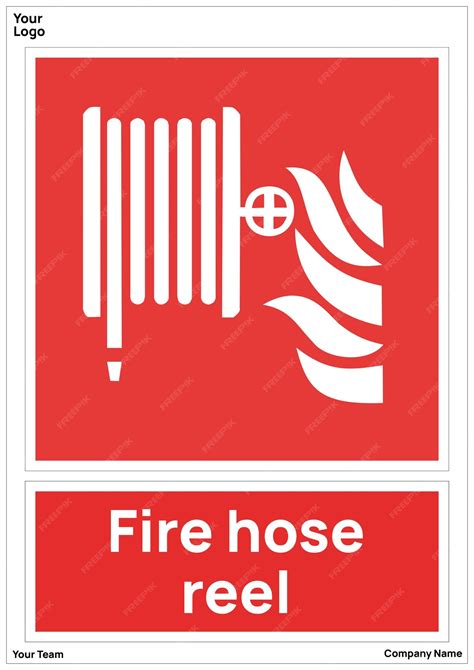 Premium Vector Fire Hose Reel Signs Symbols Standard Iso 7010