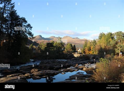 Falls of Dochart Waterfall, Killin, Scotland Stock Photo - Alamy