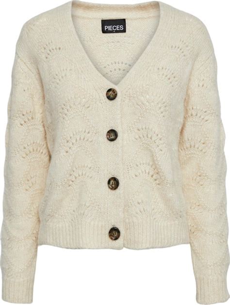 PIECES PCBIBBI LS KNIT CARDIGAN NOOS BC Dames Vest Maat XS Bol