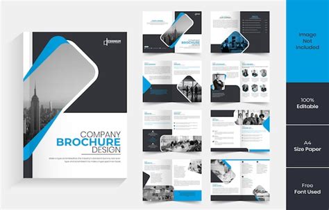 Premium Vector Company Profile Brochure Template Layout Design