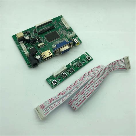 VGA 2AV LVDS ACC TTL LCD Controller 50pin Circuit Board Kit For 7 8 9in