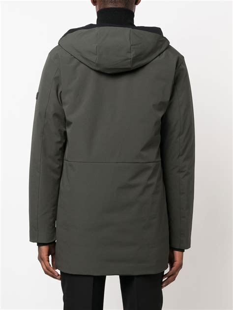 Peuterey logo-patch insulated coat | Smart Closet