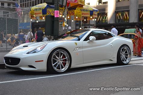 Ferrari California spotted in Manhattan, New York on 07/09/2017